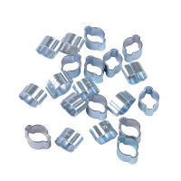 100pcs 5-31mm 11 ขนาด Double Ear Hose Clips รถ น้ำเชื้อเพลิง Air Clamps สังกะสีชุบ Assortment Box-lihaibo2