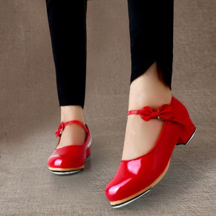 hot-dt-new-shoes-patent-leather-laced-bow-tie-kids-teacher