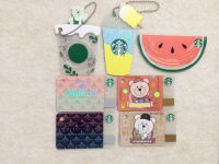 Starbuck 2021มะม่วง Popsicle Stripe กาแฟวาดภาพดอกไม้ทูตหมีน่ารักความรักคนต่างด้าวบัตรของขวัญบัตรเปล่า