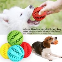 〖Love pets〗   Soft Pet Dog Toys Funny Interactive Elasticity Ball Dog Chew Toy For Dog Tooth Clean Ball Food Extra Tough Rubber Ball Dog