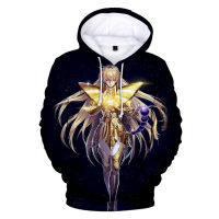 อะนิเมะ3D พิมพ์ Saint Seiya Hoodies หญิงชาย Harajuku ยอดนิยม Hoodie อัศวิน Of The Zodiac 3D เสื้อเด็ก Casual Pullover