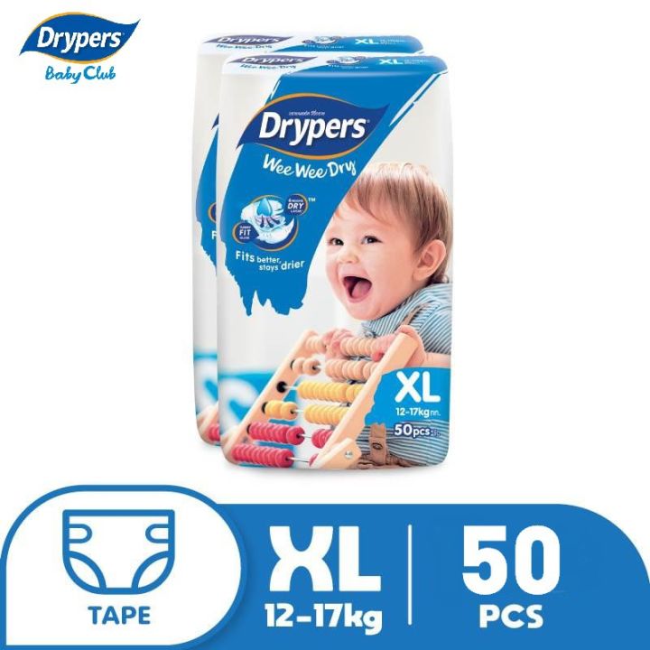 【Drypers】 Wee Wee Dry Diapers S82 | Lazada