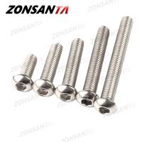 Zonsanta ISO7380 M2 M2.5 M3 M4 M5 M6 304 A2 Bulat 304 Stainless Steel Sekrup Hex Soket Tombol Kepala Allen baut Mekanik Sekrup