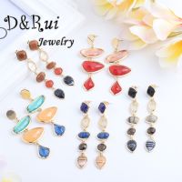 【A dream of stars】 Vintage Chic Geometric Statement Earring 2020 New Designer For Women Red Long Acetate Acrylic Drop Dangle Earrings Pendientes