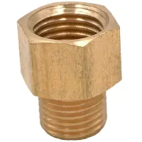 2PCS 1/4 BSP Male To M14x1.5mm Female Brass Reducer Bushing Coupling Adapter Pipe Fitting Water Gas Oil