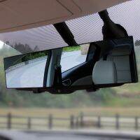 【Ready】? Car r large field of view rearview r i-glare car terr rearview r we-angle curved blue r