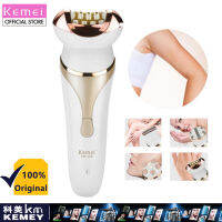 Kemei 4 In1 Lady Razor Epilator Electric Epilator Hair Removal Depilador Face Cleaner for Trimmer for Wome