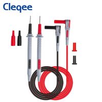 Cleqee โพรบซิลิโคนสองชั้นมัลติมิเตอร์ P1505b 4มม. กล้วยทดสอบปลั๊กตะกั่วกับเข็มสำหรับเปลี่ยนคม1.5เมตร1000V/10a