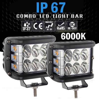 ไฟทำงาน LED 12V 24V,ทางวิบากสปอตไลท์บาร์ Flood Combo ไฟ LED สำหรับรถบรรทุกรถยนต์เรือ ATV ไฟหน้า LED ไฟตัดหมอกรถยนต์ J3X8สินค้า