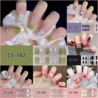 【hot sale】 ✟▫☋ B50 14pcs/set CS Series Cute Nail Sticker Cartoon Gold foil Fashion Tearable and Durable Beautiful Girl Fingernail Stickers Full Set lovely Gradient Waterproof Non-Toxic Nail Manicure