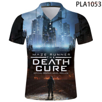 【high quality】  Summer Comics Polo Homme the Maze Runner 3d Printed Polo Shirt Men Fashion Streetwear Casual Hombres Harajuku Short Sleeve Ropa