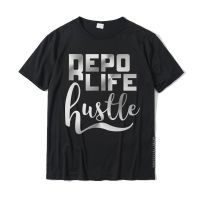 Recovery Agent Shirt Repo Life Hustle Tshirt Hip Hop Men T Shirts Slim Fit Tops Shirt Cotton Gift