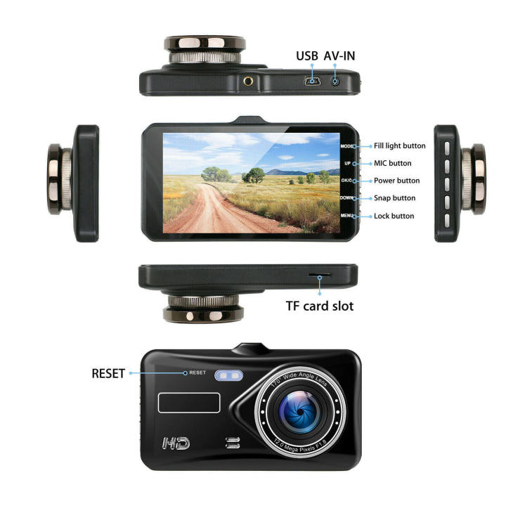 กล้องติดรถยนต์4k-กล้องหน้ารถ-car-camera-กล้องติดหน้ารถ-กล้องติดรถยนต์หน้าหลัง-กล้องถอยหลัง-กล้องติดหน้ารถ-128-gb-hd-1080p