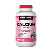 Mẫu Mới  Viên Uống Calcium 600mg + D3 Của Kirkland 500 viên Canxi Kirklandb