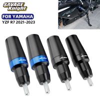 YZF อุปกรณ์ป้องกันเฟรมป้องกันรถเลื่อนล้มมอเตอร์ไซค์ R7สำหรับ YAMAHA YZF R7 2021-2023 Moto อุปกรณ์เสริมตัวป้องกันการลื่นมอเตอร์ไซค์