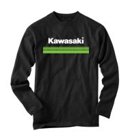 เสื้อยืด แขนยาว สีดำ KAWASAKI คาวาซากิ มอเตอร์ไซต์ zx10rr ninja zx6r versys