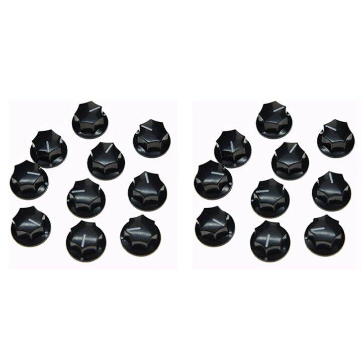 20Pcs Guitar Knobs Amplifier Amp Knob Bass Tone Volume Knobs for
