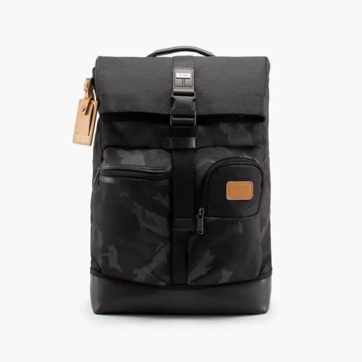 TUMI Cypress Roll Top Backpack Grey Camo Lazada Indonesia