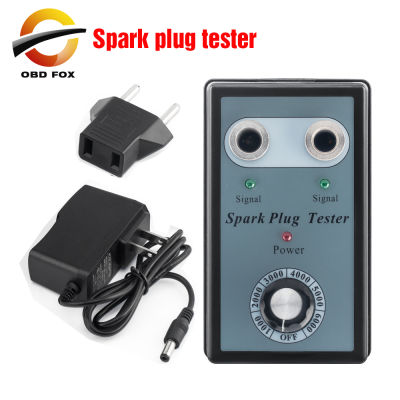 Car Spark Plug Tester Ignition Testers Automotive Diagnostic Tool Double Hole Analyzer for 12V Gasoline Vehicles Petrol Car