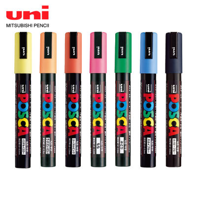 1pcs UNI POSCA MARKER ปากกา PC-3M POP โปสเตอร์ Graffiti MARKER กันน้ำอุปกรณ์สำนักงานนักเรียนภาพวาดศิลปะเครื่องเขียน 31 สี-zptcm3861