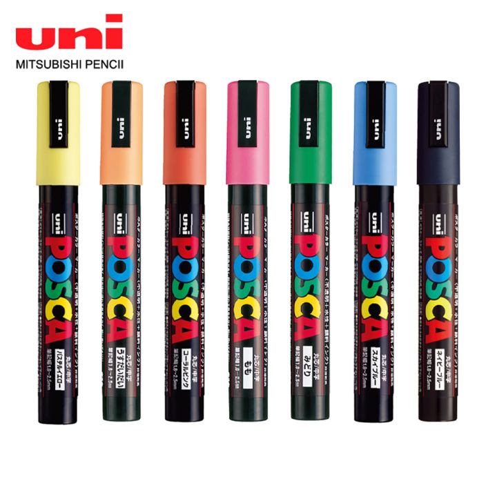 1pcs-uni-posca-marker-ปากกา-pc-3m-pop-โปสเตอร์-graffiti-marker-กันน้ำอุปกรณ์สำนักงานนักเรียนภาพวาดศิลปะเครื่องเขียน-31-สี-zptcm3861