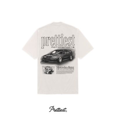 ♞✘ cherryy bh Prettiest® BENZ 190E TEE (IVORY) BMW E30 F40959 BLACK WHITE SHIRT FRANK OCEAN