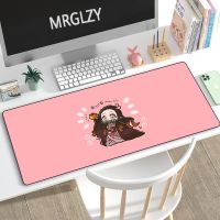 Demon Slayer Kimetsu No Yaiba Mouse Pad Carpets Anime Cute Girl Nezuko Mousepads Large Keyboard MouseMat Mousepad LOL Desk Mats