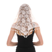 Women Rose Lace Scarf Spring Lady Solid Hollow-out Triangular Scarves Soft Shawl Foulard Female Wrap Shawls New Korean Style2023