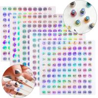 1/5Pcs Nail Polish Number Sticker Label Nails Tips Display Marking Numbering Color Gel Varnish Marker Stickers DIY Manicure Tool