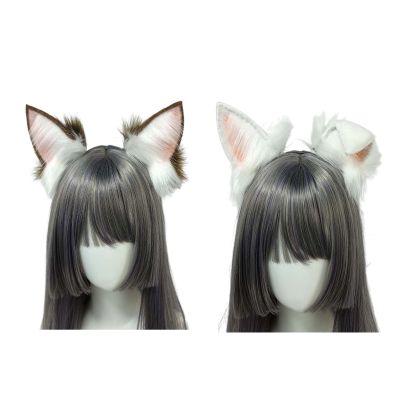 Cartoon Cute Headband Fox Ears Shaped Hair Hoop Plush Party Headpiece Hair Band Party Cosplay Costume Props Uni 101A