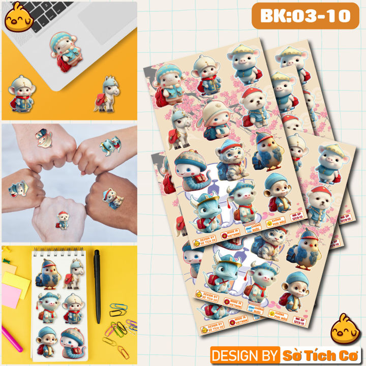 Con giáp chibi sticker mới là điểm nhấn tuyệt vời cho bộ sưu tập của bạn! Với cách tạo hình ảnh độc đáo, chúng tôi đã tạo ra một bộ sưu tập con giáp chibi sticker với nhiều loài động vật khác nhau. Hãy truy cập và khám phá những hình ảnh tuyệt vời này, và thêm chúng vào trang thương mại điện tử của bạn để thu hút khách hàng hơn nữa.