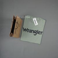 Wrangler Import เสื้อยืดนำเข้าจากอเมริกา Wrangler สำหรับผู้ชาย,เสื้อยืดผู้ชายแขนสั้นเสื้อยืดแฟชั่น Distro ผู้ชาย/ผู้หญิง Sage