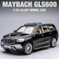 ใหม่1/24 Benz Maybach Gls600โมเดลรถอัลลอยรถของเล่นเด็กเครื่องประดับของขวัญคอลเลกชันรถจำลองเอสยูบีแฟนหนุ่ม