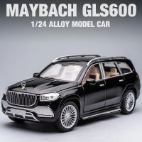 New 1/24 Benz Maybach Gls600 Alloy Model Car Childrens Toy Car Gift Ornaments Simulation SUV Car Model Boyfriend Collection