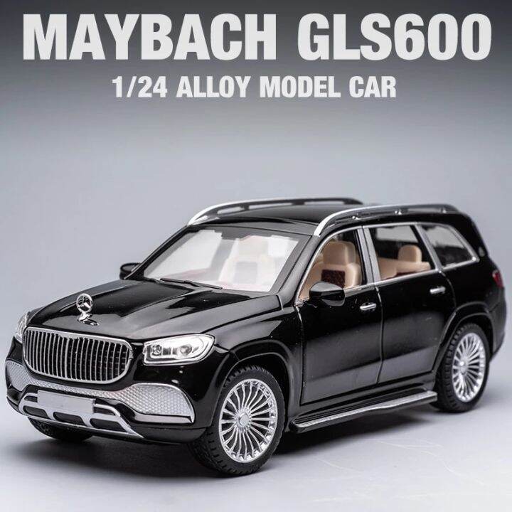 new-1-24-benz-maybach-gls600-alloy-model-car-childrens-toy-car-gift-ornaments-simulation-suv-car-model-boyfriend-collection