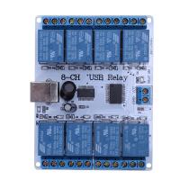 8-channel 12 V USB Relay Board Module Controller 4 Automation Robotics