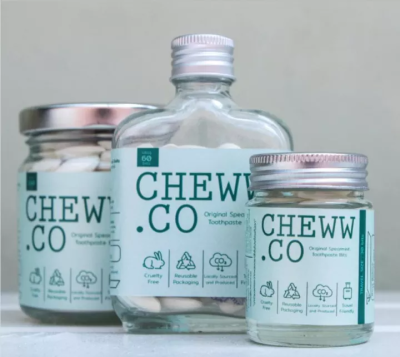 Cheww.co Original Spearmint Toothpaste Tabs ยาสีฟันเม็ดชิวว์ดอทโค กลิ่นเสปียร์มิ้นท์ (30 Tabs, 60 Tabs or 180 Tabs)