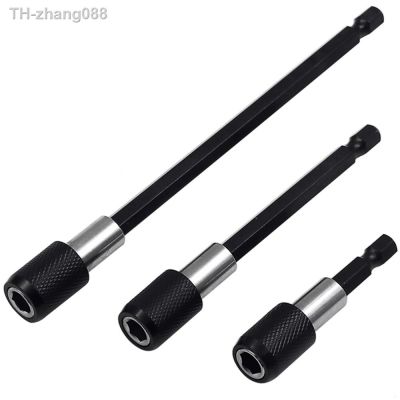 3PC Hexagonal Quick Release Self-locking Extension Rod Electric Drill Driver Quick Transfer Rod Screwdriver Extension Rod Tool
