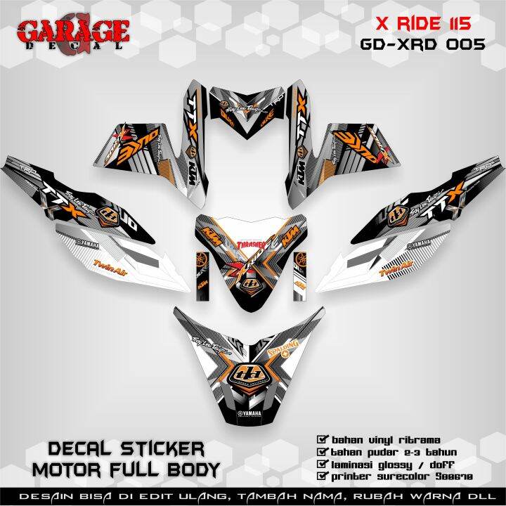 Decal X Ride Full Body Sticker X Ride Full Body Decal Sticker X