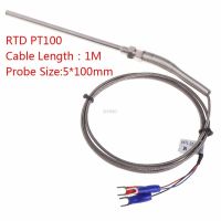 3 Cable RTD PT100 Temperature Sensor Thread M8 Cable 1M Thermocouple Probe 100mm 3 wires A10 dropshipping