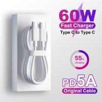 Pd 60W Usb-C Type C เร็ว Poco สาย Apple Macbook เสี่ยวหมี่ P20สำหรับ P30ที่ชาร์จ Huawei Redmi Samsung Type-C