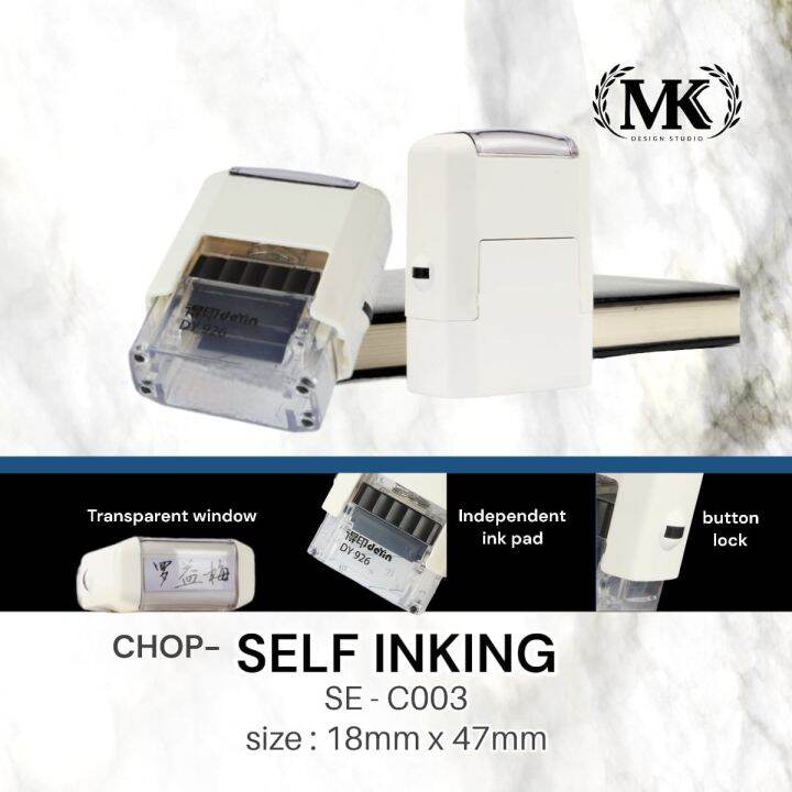 chop self inking / refill ink stamp / fancy stamp / simple stamp Lazada