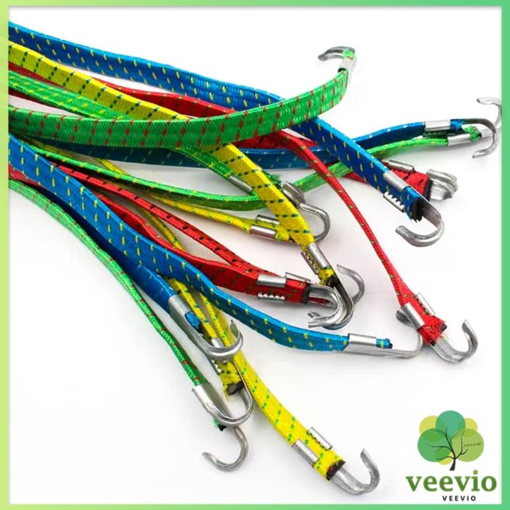 veevio-สายรัดของ-สายรัดมอเตอร์ไซค์-สายรัดยางยืด-สายรัดมอเตอร์ไซค์-เชือกมัดมอเตอร์ไซต์คละสี-สายรัดของเอนกประสงค์-เชือกรัดของมอเตอร์ไซด์-elastic-rope