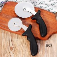 2pcs/set Pizza Cutter Stainless Steel Pizza Single Wheel Cut Tools Household Pizza Knife Cake Waffle Dough Cookies Kitchen Tools