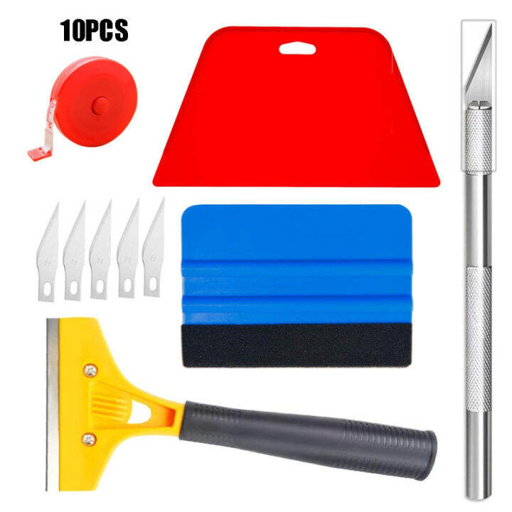 10Pcs Window Tint Application Tools Utility Knife With Blades Film