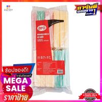 เอโร่ หลอดกาแฟยาว 125 เส้น x 10 แพ็คaro Straight Drinking Straws 125 pcs x 10 Packs