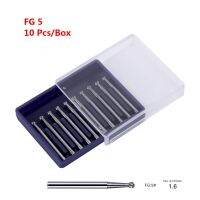 FG5เร็ว19มม. FG3 FG ยาว10ชิ้น/กล่องด้ามทังสเตนคาร์ไบด์กลม FG2 FG4คลินิก