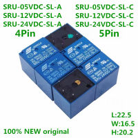 50ชิ้นล็อตรีเลย์ SRU-05VDC-SL-C SRU-12VDC-SL-C SRU-24VDC-SL-C SRU-05VDC-SL-A 5PIN T70 15A 4PIN