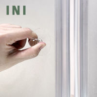 INI Self Adhesive Handles Acrylic Door Wardrobe Handles No Drilling Transparent Crystals Furniture Knobs Toilet Lid Lifter