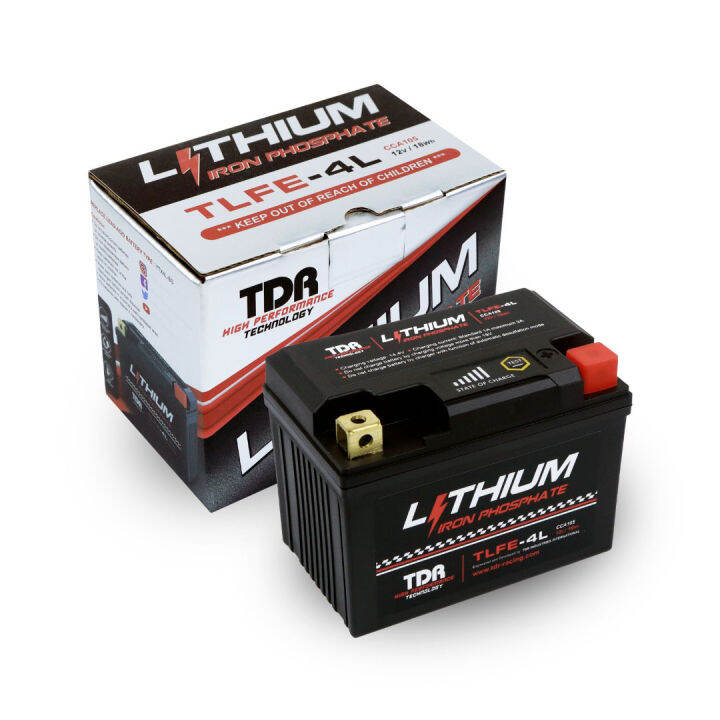 Aki motor lithium TDR (LiFePO4) Battery TLFE-4L 12V 1.5AH | Lazada